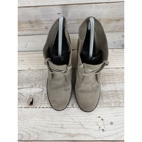 J.Crew MacAlister Shoes Womens 9 Tan Leather Wedge Ankle Boot 28671 - Picture 3 of 8